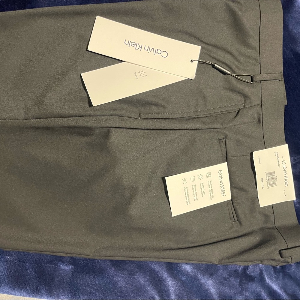 Calvin Klein Black Dress Pants Smooth Fabric